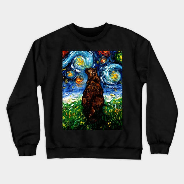 Tortoiseshell Night Crewneck Sweatshirt by sagittariusgallery